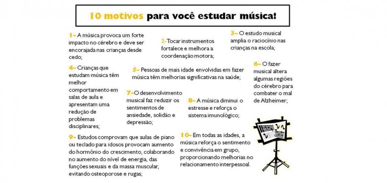 10 Motivos para se estudar Música